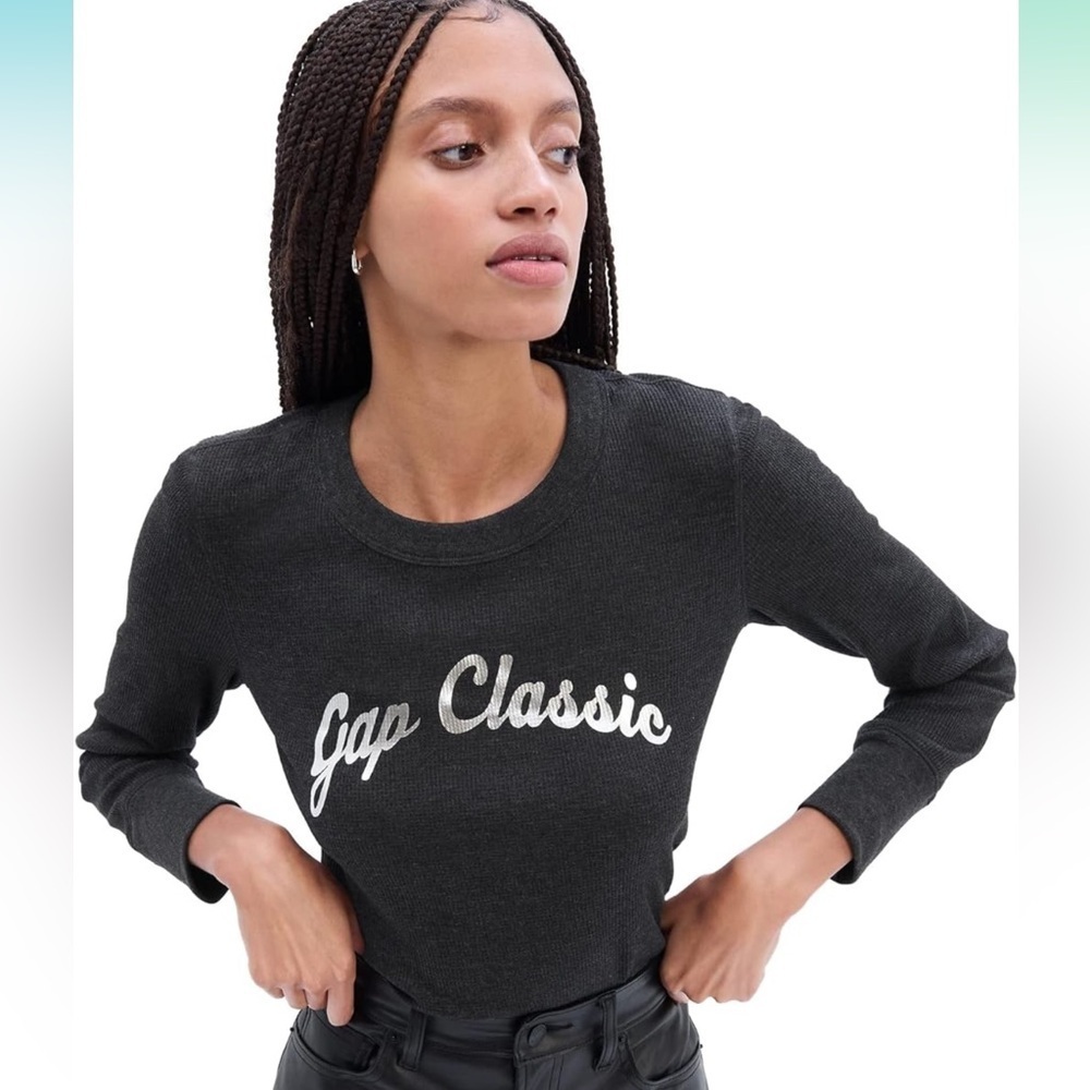 GAP Women's Waffle Knit Long Sleeve Tee T-Shirt NWT SIZE XS